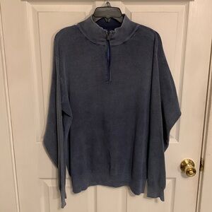 F/X Fusion Men’s Washed ¼ Zip Sweater Size XL